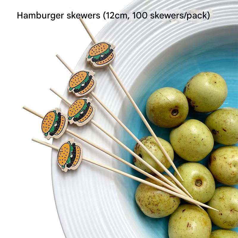 Abricot 12cm hamburger bambou 100/sachet