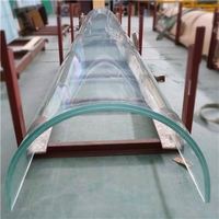 Panneaux muraux en verre trempé transparent courbé, dôme de 6 mm à 15 mm, solides, pour serres, hôtels et applications scolaires