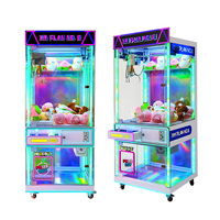Mini-grue à pinces commerciale à monnayeur pour jeu d'arcade à prix, avec accepteur de billets et lecteur de cartes