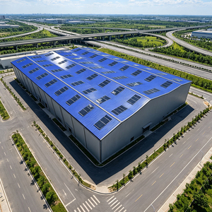 Estructura de Acero Galvanizado Aislada y Duradera, Parque Logístico, Almacén Prefabricado, Instalación de Almacenamiento Térmico Pesado - Product Image 1