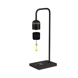 Float Desk Magnetically Suspended Light Designer Levitation Bulb Floating Wireless Charging Magnetic Lamp Levit