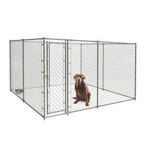 Grand chenil extérieur robuste en treillis métallique avec dessus étanche et pare-soleil facile à assembler pour le jardin de la ferme - Product Image 1