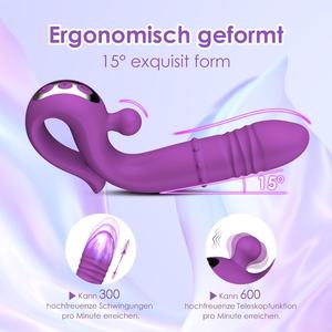 Jouet sexuel pour femmes, stimulateur du point G et du clitoris, 10 fonctions de vibration, vibrateur télescopique, masturbateur féminin et vibromasseur pour couples, jouets sexuels - Product Image 4