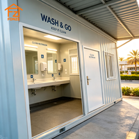 Maison Modulaire Portable en Conteneur – Magasin Commercial Moyen-Orient – Structure Ignifugée, Étanche et Résistante au Vent – Installation Rapide sur Site