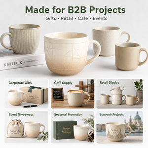 Taza de Cerámica Latte con Acabado Liso y Logotipo Personalizado para Cafeterías Especializadas, Hoteles, Proyectos de Vajilla al por Mayor, Suministro Listo para el Mercado - Product Image 6