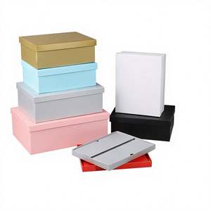 Caja de Regalo Plegable de Papel Especial Heaven Earth Cover, Caja Cuadrada para Pulseras, Embalaje Festivo, Exquisito y Personalizable - Product Image 1