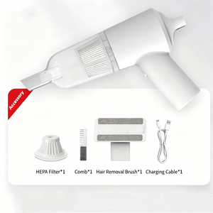 Aspirateur portatif <span class=keywords><strong>sans</strong></span> fil silencieux rechargeable, mini aspirateur avec une puissante aspiration pour poils d'animaux, débris, nettoyage à domicile et en voiture - Product Image 4