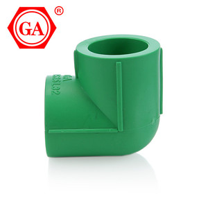 Accesorio de tubería de codo <span class=keywords><strong>Ppr</strong></span> de 90 grados para agua caliente y fría, serie <span class=keywords><strong>PPR</strong></span> verde, 20-63mm, 2- - Product Image 1