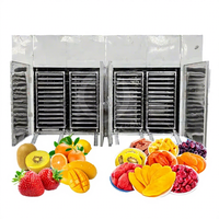 Grand déshydrateur d'oignons pour machine entière de 500 à 1000kg, machine de séchage de fruits et légumes contrôlée par PLC