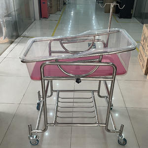 Cuna y Cochecito de Bebé de Acero Inoxidable, Cuna de ABS para Recién Nacidos, Cama de Maternidad Junto a la Cama, Centro de Cuidado Posparto - Product Image 5