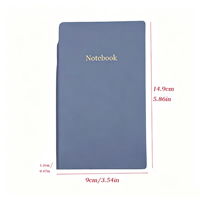 Mini cahier de papeterie scolaire avec stylo en cuir PU avec logo personnalisé pour entreprise