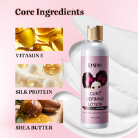Produits de coiffage pour cheveux OEM ODM, crème définissante pour boucles, lotion lissante pour cheveux bouclés, traitement pour cheveux noirs