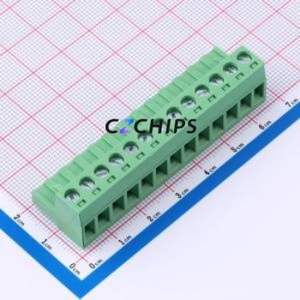 DB2EK-5.0-13P-GN-S Plug-in Terminal Block P=5mm Connector ( Connector Type: Male Plug )( Construction: 1x13P )( Pitch: 5mm ) - Product Image 1
