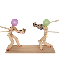 Ballon Battle Bamboo Man Ballon de combat en bois Jouet pour famille et couple Jeu éducatif