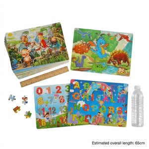 Rompecabezas de Madera con Letras y Números para Niños, Juego Educativo, Corte Láser, Acabado Mate No Tóxico, Caja de Regalo, 51-100 Piezas - Product Image 4