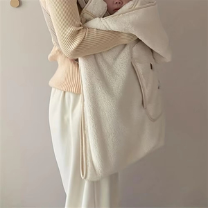 Manta para cochecito de oso bebé, pañales de invierno para exteriores cálidos, manta portabebés portátil multifuncional para recién nacidos - Product Image 4