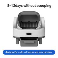 Bac à litière pour chat automatique à nettoyage automatique, capacité 9L, toilette intelligente pour chat avec contrôle des odeurs et capteurs de sécurité pour les chats de grande taille