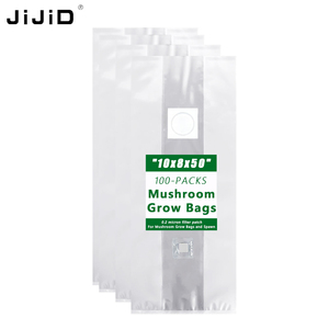 Sacchetto per Coltivazione Funghi JIJID 18*50 Autoclavabile con Soffietto, Traspirante, con Porta per Iniezione di Spore di Ostriche, Realizzato in Plastica Polipropilenica - Product Image 2