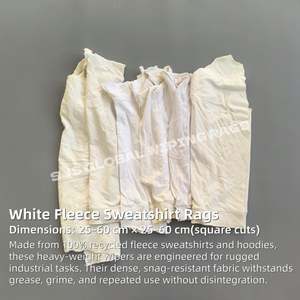 Paños de limpieza de algodón 100% resistentes, de alta absorción, color blanco, 25 kg, para limpieza. - Product Image 2