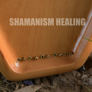 Lyre traditionnelle en bois |   Mini harpe artisanale |   Instrument à cordes acoustique - Product Image 1