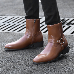 Bottes élégantes de haute qualité pour hommes, chaussures classiques en cuir, bottes formelles pour hommes, chaussures de soirée pour hommes - Product Image 1