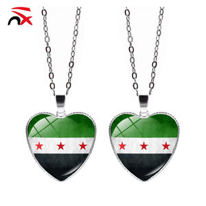 Стильное ожерелье с флагом Сирии из нержавеющей стали, модное украшение для промоакций - Product Image 1