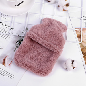 Sac mignon de bouteille d'eau chaude de thérapie de soulagement de douleur de stress de PVC avec la bouteille d'eau chaude lavable démontable de couverture de lapin - Product Image 4