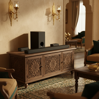 Barre de son OEM ETISTAR 5.1 avec caisson de basses 6,5 pouces, télécommande, systèmes de cinéma maison, barres de son TV 200W puissantes pour BT5.6