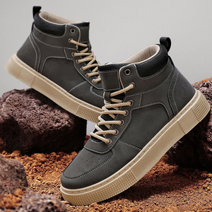 Zapatillas de deporte informales transpirables para hombre, zapatos deportivos de microfibra para exteriores con aumento de altura y punta a <span class=keywords><strong>la</strong></span> moda, directo del fabricante - Product Image 3