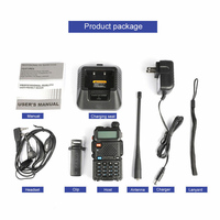 Radio bidirectionnelle longue portée UV-5R d'origine, puissance de sortie 5W, batterie 1500-2000mAh, fréquence 136-174/400-480MHz