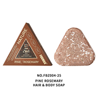 Savon Solide 2-en-1 Usma aux Herbes pour Cheveux et Corps, Traitement Bio de Repousse Capillaire, Marque Privée, Vente en Gros