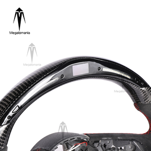 Volante <span class=keywords><strong>Interior</strong></span> de Fibra de Carbono y Alcántara para <span class=keywords><strong>AUDI</strong></span> A5 B8 A7 Q3 S8 A3 <span class=keywords><strong>8P</strong></span> R8 Tt S3 A6 C7 <span class=keywords><strong>Rs3</strong></span> A4 B8, Fibra de Carbono Real con LED - Product Image 4