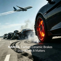 Pabrik NAINEIL NCCB Outlet Rem Komposit Keramik Cakram Rem Karbon Keramik untuk Balap Porsche 911 Turbo S