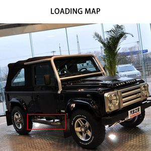 2 Pezzi Pedane Laterali in Acciaio Sinistra e Destra per Land Rover Defender 90, Protezione Pedali, Gradini Laterali - Product Image 5
