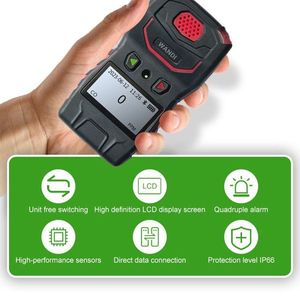 Detector de Gas Portátil Industrial Multifunción, Medidor de TVOC y CO2 con Detector de Humedad y Temperatura de Alta Precisión IP66 - Product Image 4