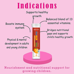 OEM Label pribadi kekuatan tulang, imitas Kesehatan vitamin dan suplemen untuk anak-anak & remaja | Multivitamin Effervescent Tablet - Product Image 3
