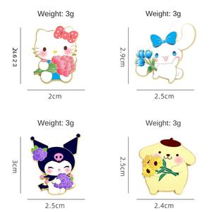 Spille Personalizzate Cartoni Animati Giapponesi Sanrio YINI all'Ingrosso dal Produttore, Spilla Kuromi, Cinnamoroll, HELLOKITTY, Regalo Artigianale in Metallo - Product Image 4
