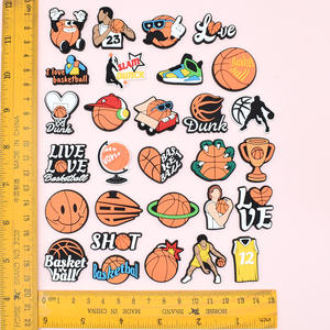 2025 PVC basket-ball sabot <span class=keywords><strong>chaussure</strong></span> breloques équipe Logo <span class=keywords><strong>NBA</strong></span> thème <span class=keywords><strong>chaussure</strong></span> décoration accessoires - Product Image 2