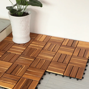 Plancher en bois dur Kempas écologique de couleur naturelle, résistant à l'humidité, dalles de terrasse extérieures, interverrouillage pour cuisine et salon - Product Image 2