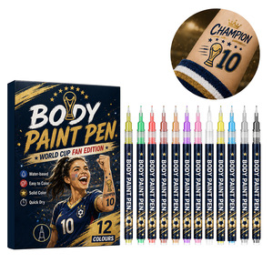 Marcadores de Pintura Corporal Temáticos 2026, Pigmento Suave para Graffiti Corporal, Marcadores Portátiles para Rostro y Cuerpo de Uso Diario - Product Image 5
