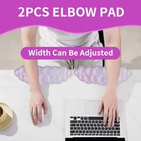 Grand tapis de souris en PORON avec repose-poignets en mousse à mémoire de forme pour clavier, protection d'angle en L antidérapante personnalisée pour PC, idéal pour le gaming et le bureau