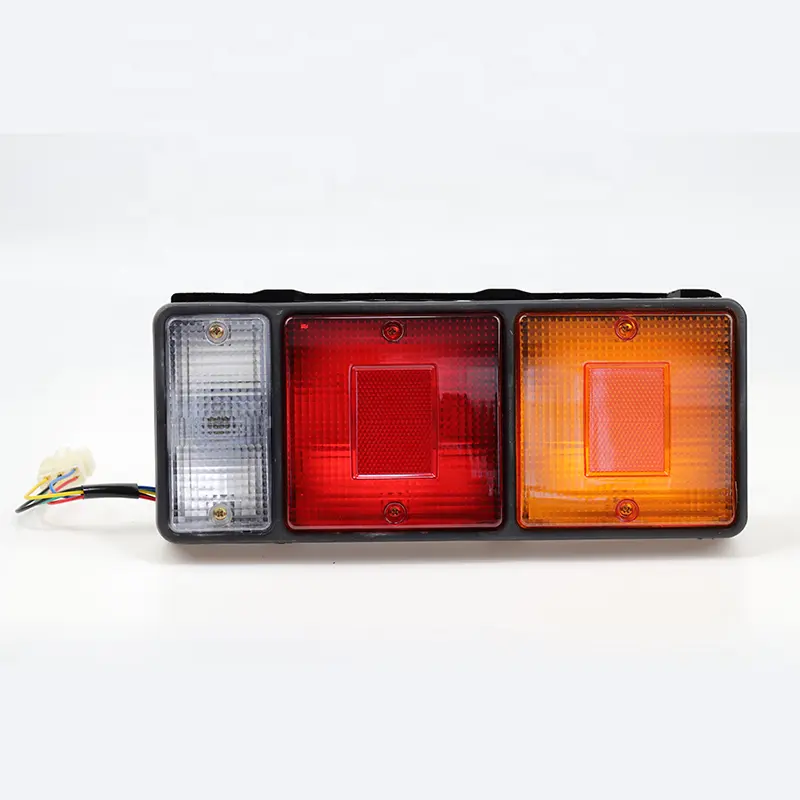 Truck LED Rear Bumper Tail Lights Combined Tail Lamp for Trailer Indicator Light Bus LED Taillights 24V Rear Tail Light Square