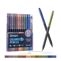 Coffret de crayons mécaniques non solubles aux couleurs Morandi – Crayons automatiques aux tons doux et minimalistes pour le journaling et le dessin esthétique
