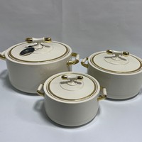 Ensemble de chauffe-plats isothermes de luxe en marbre 1L 2L 3.5L – Boîte thermique pour buffet, présentation, traiteur, fête, mariage, Ramadan – Amérique du Nord