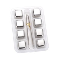 Cubitos de Hielo de Acero Inoxidable 304 de Grado Alimenticio, Reutilizables, para Enfriar Whisky, Hielo para Bar, Artefacto para Enfriar Bebidas