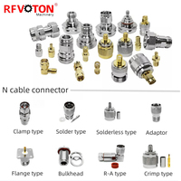 Connecteur RF de type N, prise mâle N, prise femelle, coudé droit, coudé à 90 degrés, adaptateur de type T 3 voies, connecteur N IF