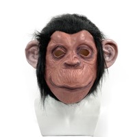 Halloween Animal Masque Latex Gorille Tête de Singe Monstre Grande Bouche Singe Costume Prop