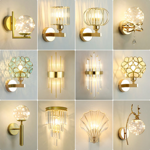 Envío Directo, luz LED de pared de cristal redondo, dormitorio de Hotel, mesita de noche, sala de estar, luz nocturna - Product Image 1