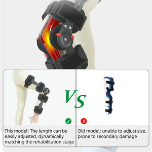 Rodillera Articulada Ligera, Flexible, Ajustable <span class=keywords><strong>en</strong></span> Posición y Ángulo, Soporte Funcional Ortopédico para la Pierna con <span class=keywords><strong>Osteoartritis</strong></span> - Product Image 5