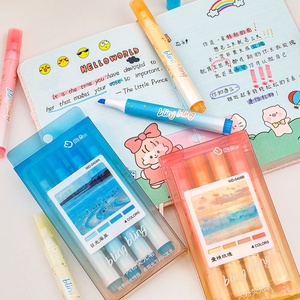 Set di evidenziatori colorati sfumati, creativi, 4 pezzi, evidenziatori per studenti <span class=keywords><strong>con</strong></span> effetto <span class=keywords><strong>glitter</strong></span> - Product Image 4
